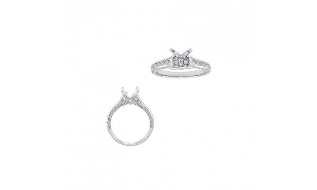 Roman & Jules 14k White Gold Straight Engagement Ring - KR2117W