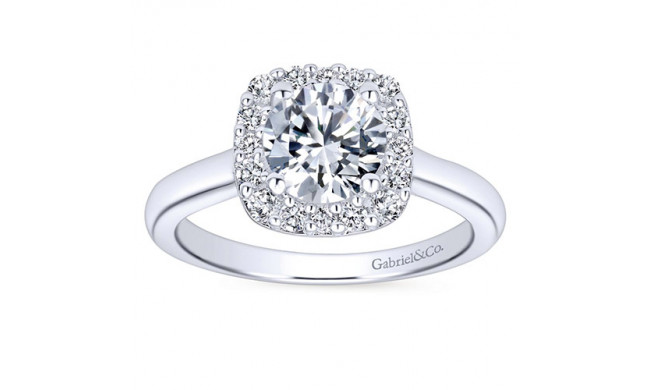 Gabriel & Co. 14k White Gold Contemporary Halo Engagement Ring - ER6873W44JJ