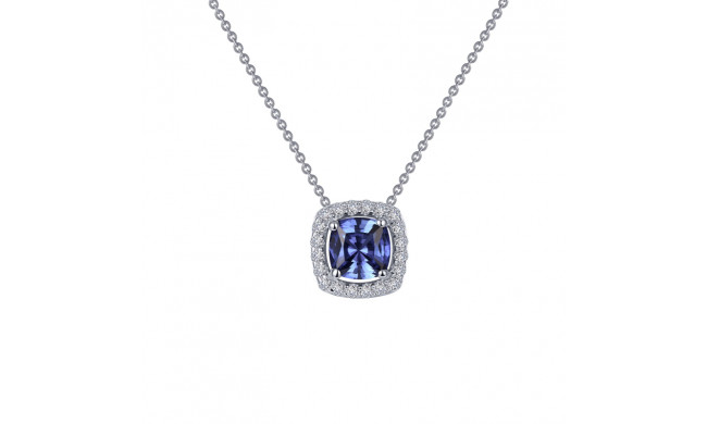 Lafonn Cushion-Cut Halo Necklace - N0100CTP18