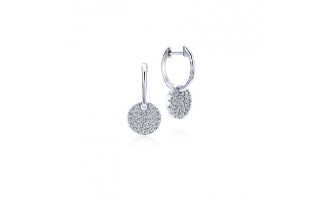 Gabriel & Co. 14k White Gold Lusso Diamond Drop Earrings - EG12654W45JJ