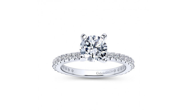 Gabriel & Co. 14k White Gold Contemporary Straight Engagement Ring - ER4124W44JJ