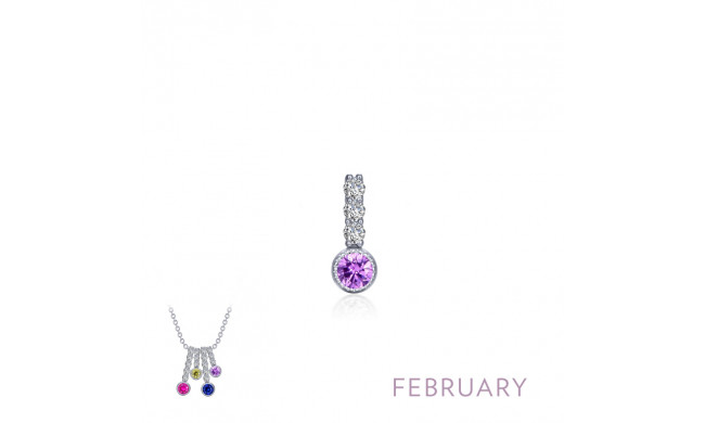 Lafonn February Birthstone Love Pendant - BP002AMP00