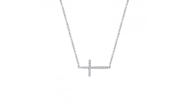Lafonn Sideways Cross Necklace - N2001CLP18