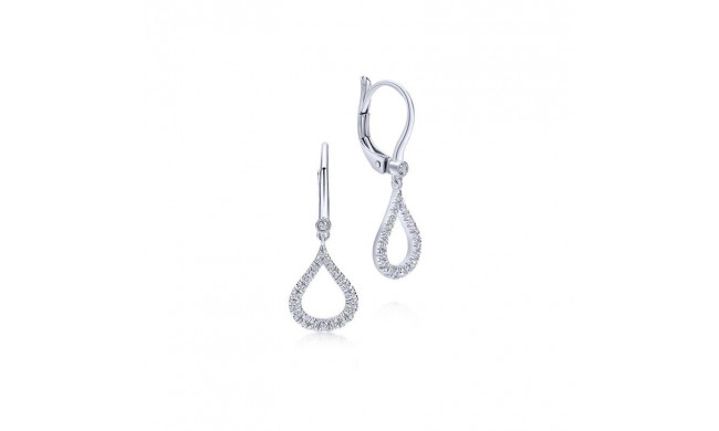 Gabriel & Co. 14k White Gold Lusso Diamond Drop Earrings - EG12201W45JJ