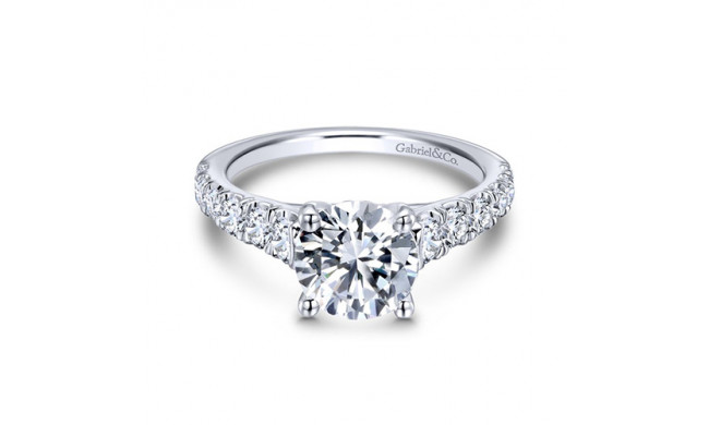 Gabriel & Co. 14k White Gold Contemporary Straight Engagement Ring - ER12299R6W44JJ