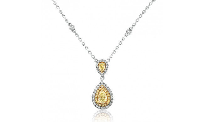 Roman & Jules Two Tone 18k Gold Diamond Necklace - FN249WY-18K