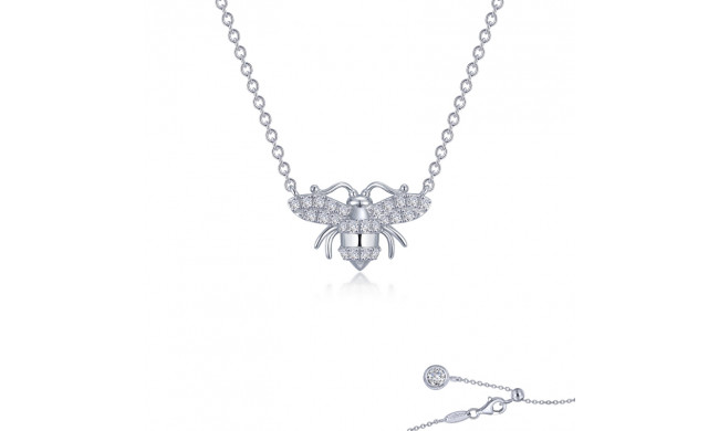 Lafonn Platinum Busy Bee Necklace - N0253CLP20