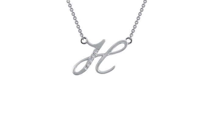 Lafonn Letter H Pendant Necklace - 9N061CLP18