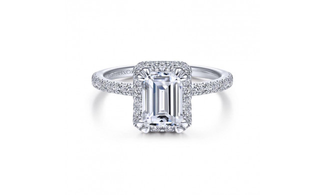 Gabriel & Co. 14k White Gold Contemporary Halo Engagement Ring - ER14962E6W44JJ