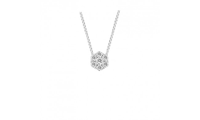 Louis Creations 14k White Gold Diamond Pendant - PRL1188A-015