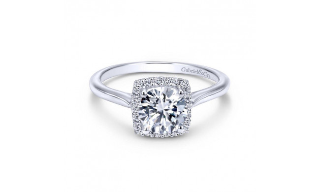 Gabriel & Co. 14k White Gold Contemporary Halo Engagement Ring - ER7818W44JJ