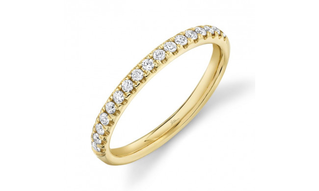 Shy Creation 14k Yellow Gold Diamond Eternity Band - SC22004438EZ5.75