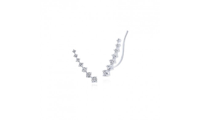 Gabriel & Co. 14k White Gold Lusso Diamond Stud Earrings - EG13180W45JJ