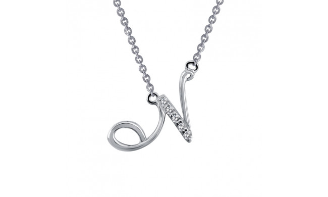 Lafonn Letter N Pendant Necklace - 9N066CLP18