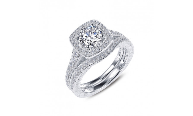 Lafonn Cushion-Cut Halo Wedding Set - R0324CLP05