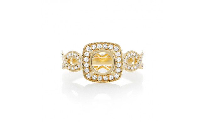 Roman & Jules 14k Yellow Gold Infinity Engagement Ring - ur1552y-sm