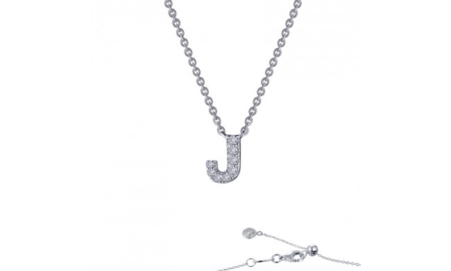 Lafonn Letter J Pendant Necklace - 9N090CLP20