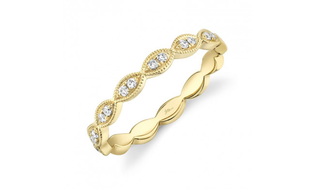 Shy Creation 14k Yellow Gold Diamond Womens Band - SC55006575