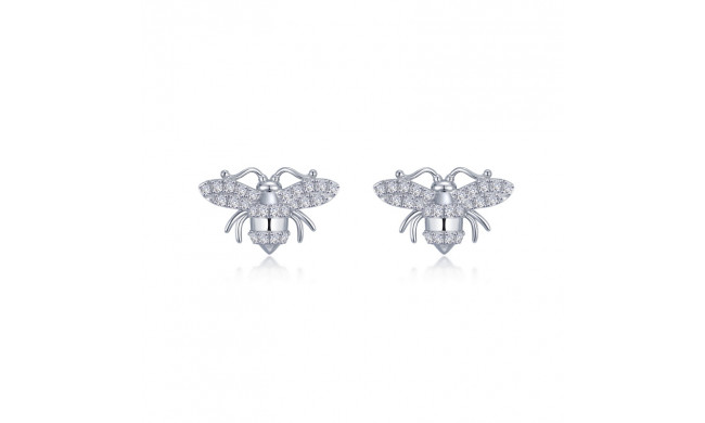 Lafonn Platinum Busy Bee Stud Earrings - E0539CLP00