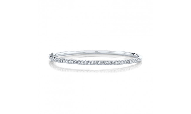 Shy Creation 14k White Gold Bangle Bracelet - SC22005521ZS