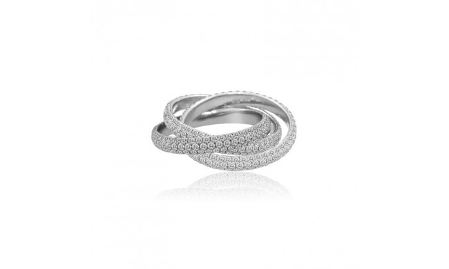 Roman & Jules 18k White Gold Eternity Wedding Band - KR2067W-18K