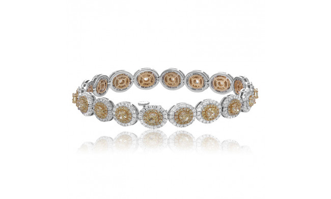 Romans & Jules Two Tone 18k Gold Diamond Bracelet - KB5661-1