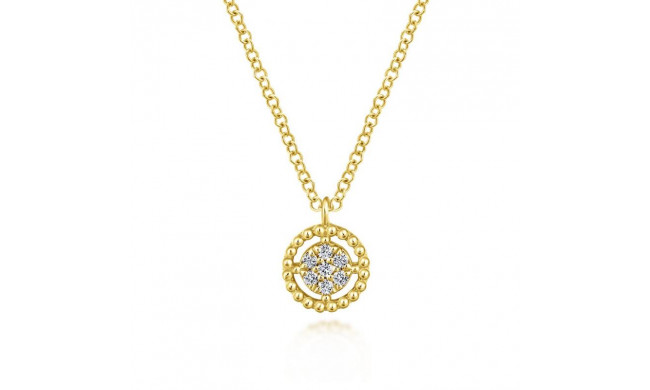 Gabriel & Co. 14k Yellow Gold Bujukan Diamond Necklace - NK5723Y45JJ