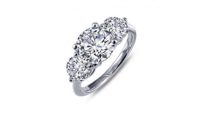 Lafonn Classic Three-Stone Engagement Ring - R0186CLP05