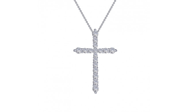 Lafonn 1.06 CTW Cross Pendant Necklace - P0210CLP18