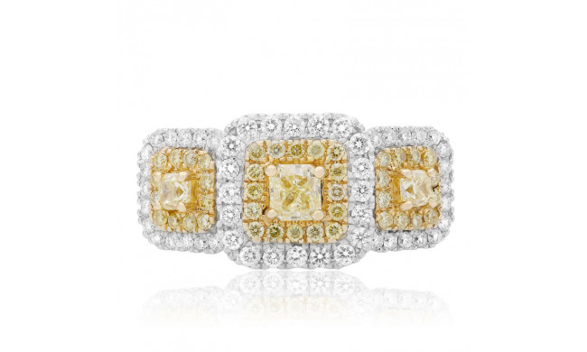 Roman & Jules Two Tone 18k Gold Diamond Ring - FR260WY-18K