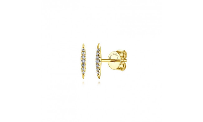 Gabriel & Co. 14k Yellow Gold Kaslique Diamond Stud Earrings - EG13083Y45JJ