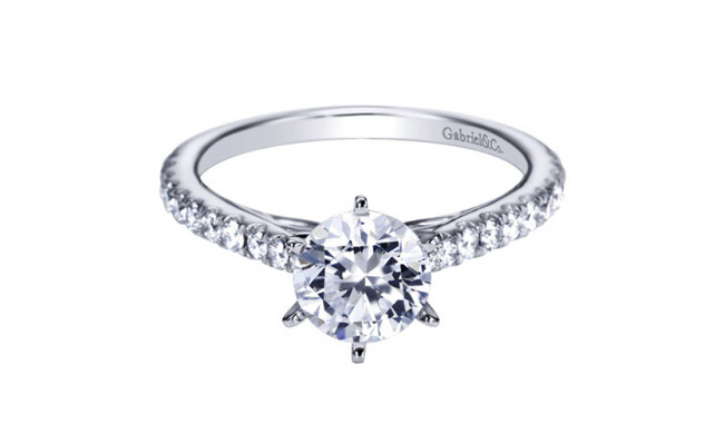 Gabriel & Co. 14k White Gold Contemporary Straight Engagement Ring - ER7533W44JJ