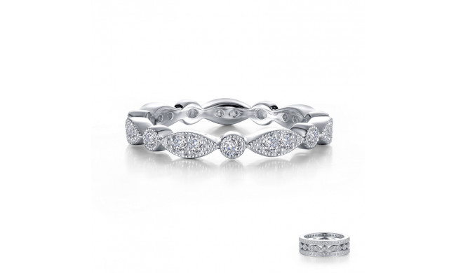 Lafonn Stackable Wave Eternity Band - R0372CLP05