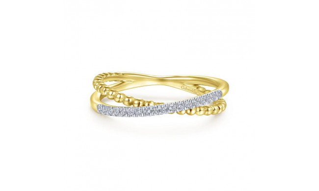 Gabriel & Co. 14k Yellow Gold Bujukan Diamond Ring - LR51463Y45JJ