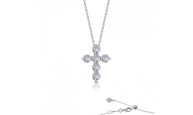 Lafonn 1.02 CTW Cross Pendant Necklace - P0224CLP20