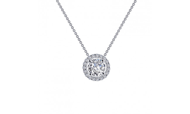 Lafonn 0.62 CTW Round Halo Necklace - N0104CLP18