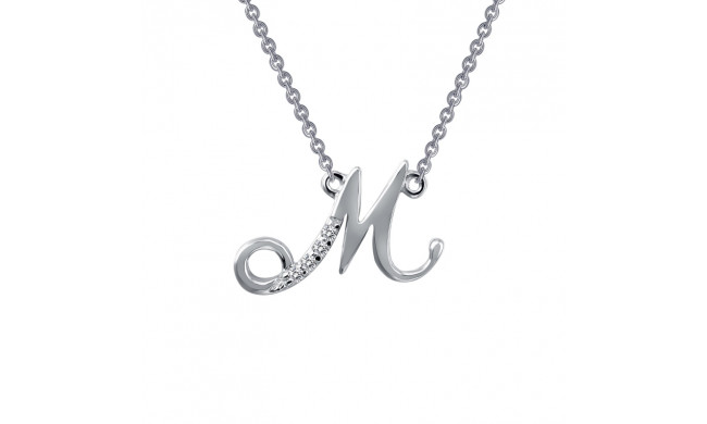 Lafonn Letter M Pendant Necklace - 9N071CLP18