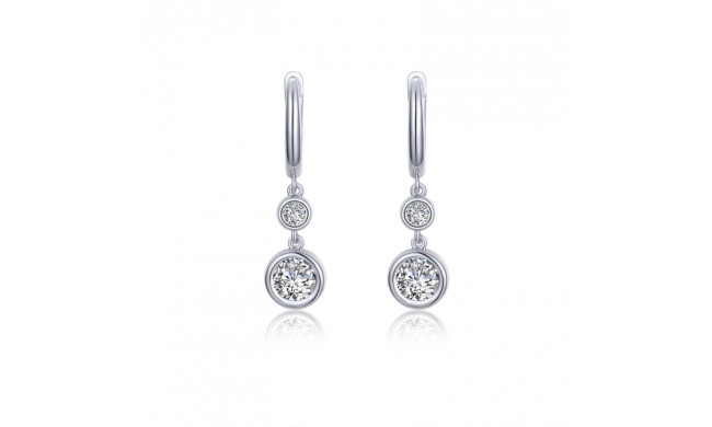 Lafonn Bezel-Set Drop Earrings - E0467CLP00