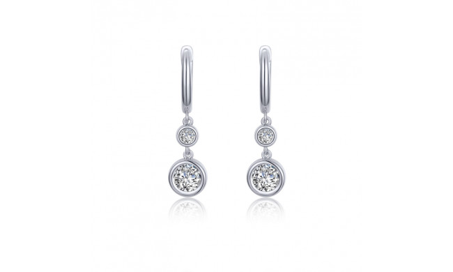 Lafonn Bezel-Set Drop Earrings - E0467CLP00