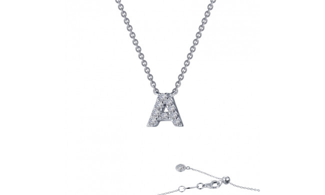 Lafonn Letter A Pendant Necklace - 9N081CLP20