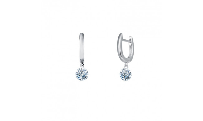 Lafonn Frameless Drop Solitaire Earrings - E0303CLP00