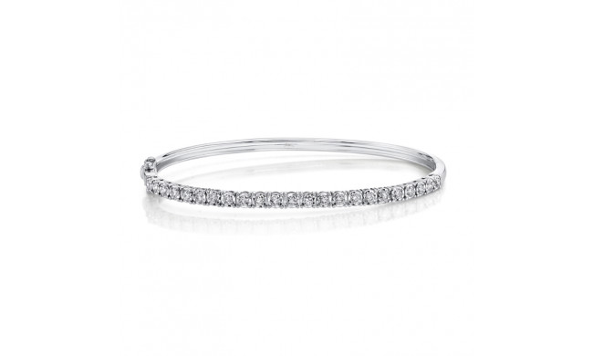 Shy Creation 14k White Gold Bangle Bracelet - SC55004962ZS