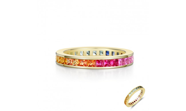 Lafonn Rainbow Eternity Band - R0453MUG05