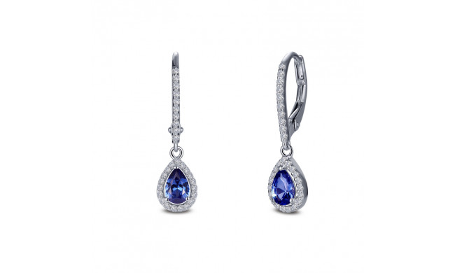 Lafonn Leverback Halo Drop Earrings - E0388CTP00