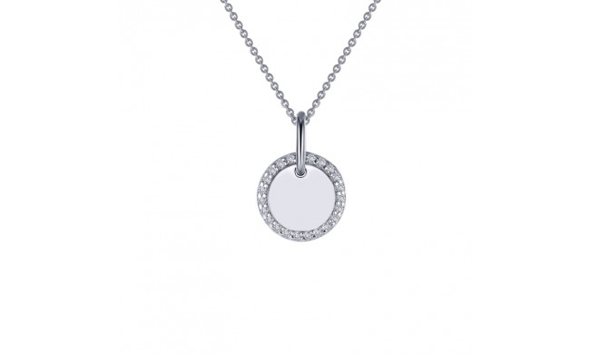 Lafonn Round Disc Pendant Necklace - P0214CLP20