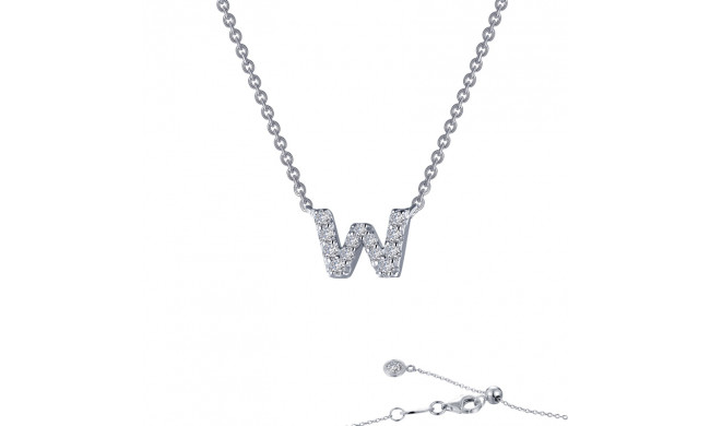 Lafonn Letter W Pendant Necklace - 9N103CLP20