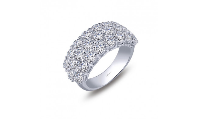 Lafonn Classic Sterling Silver Simulated Diamond Ring