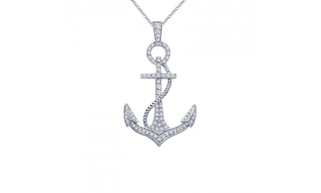 Lafonn Anchor Pendant Necklace - P2005CLP18