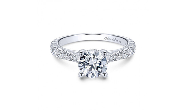 Gabriel & Co. 14k White Gold Contemporary Straight Engagement Ring - ER12292R4W44JJ