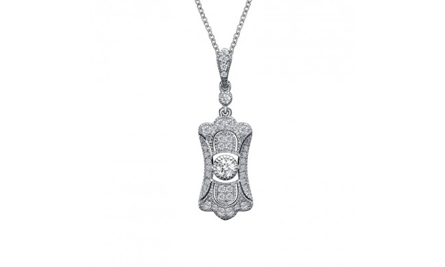 Lafonn Art Deco Inspired Pendant Necklace - P0229CLP20